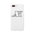 🤍一ノ瀬 彩 🐇⸒⸒ suzuri支店🤍の一ノ瀬彩:LOGO_AI_白黒【英語略】 Smartphone Case