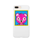Cartoon☆style☆Fortniteのピンクのくまちゃんドット絵 Smartphone Case