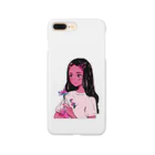 Katcatloverの花を持った少女 Smartphone Case