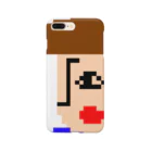 いーの！だめの?suzuri支店のリーゼント燃えてるよ　ドット絵2 Smartphone Case