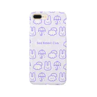 IENITY　/　MOON SIDEの【IENITY】Sad Rabbit Club PATTERN #Purple スマホケース