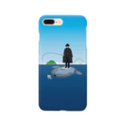 めぐみ図案のマンボウに乗った旅人 Smartphone Case