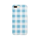 PAPER  HEKISUIのcheck blue Smartphone Case