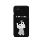 유니콘쿠키の韓国風 iPhoneケース I'm girl lブラック スマホケース