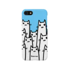 りぐしろの長い猫（青） Smartphone Case