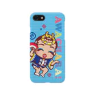 徳島 阿波キャラ！有名連の扇連①スマホケース（阿波キャラ）  Smartphone Case