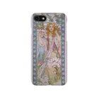SONOTENI-ARTの014-008　アルフォンス・ミュシャ　『Jeanne d'Arc』　スマホケース　表側面印刷　iPhone SE(2,3)/8/7/6s/6専用デザイン　SC5 Smartphone Case