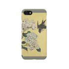 SONOTENI-ARTの003-009　葛飾北斎　『紫陽花に燕』　スマホケース　表側面印刷　iPhone SE(2,3)/8/7/6s/6専用デザイン　SC5 iPhone Smartphone Case
