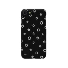 IENITY　/　MOON SIDEのGeometric star #Black iPhone Smartphone Case