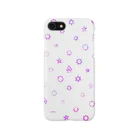 IENITY　/　MOON SIDEのGeometric star #White iPhone Smartphone Case