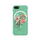 DJのFLOMINGO(flower X flamingo) green スマホケース