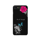 aco516の薔薇&蝶々 Smartphone Case