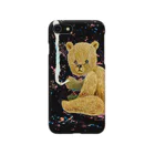 mitsüのsmoking bear BLACK Smartphone Case