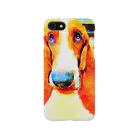 おいら犬組！ バセット倶楽部のバセットイラスト風 iPhone Smartphone Case