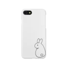 月の船星の砂漠のふりむきうさぎ iPhone Smartphone Case