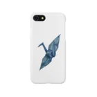 むみの水彩の折り鶴 iPhone Smartphone Case