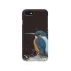 野鳥生活のカワセミ 黒色 Smartphone Case