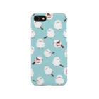 すずきいときちのシマエナガ総柄 iPhone Smartphone Case