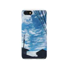 湘南の風景　 Seaside landscape at Shonan area in japanの電線のある風景 iPhone Smartphone Case