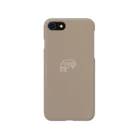 水蓮ふちのくつろぐ猫　白 iPhone Smartphone Case