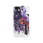 キヨイチの紫巻髪スマホケース  iPhone Smartphone Case