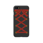 るしふぁの編み込みスマホケース　ブラック iPhone Smartphone Case