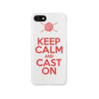 pirka0467のKEEP CALM AND CAST ON スマホケース