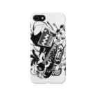 白黒灰脂オリジナルイラストグッズSHOP『熊猫動物園』の【ROCKOLOID SAULUS】type-BASS Smartphone Case