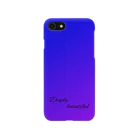 Deeply beautifulのiPhoneケース　青と紫のグラデーション Smartphone Case