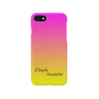 Deeply beautifulのiPhoneケース　ピンクと黄色のグラデーション Smartphone Case
