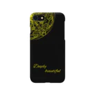 Deeply beautifulのiPhoneケース　黒×黄色 Smartphone Case