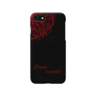 Deeply beautifulのiPhoneケース　黒×赤 Smartphone Case