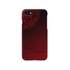 Deeply beautifulのiPhoneケース　黒と赤のグラデーション Smartphone Case