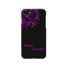 Deeply beautifulのiPhoneケース　黒×ピンク Smartphone Case