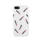 Cheeeee!!!のpattern-lipstics01 Smartphone Case