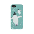 123izmの泳ぐアデリーペンギン Smartphone Case