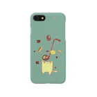 LEMON＊LEMON＊TETRAのレモネードと猫さん（青緑） Smartphone Case