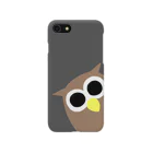 無責任に背中を押すぴぃたんのお店🦉のぴぃたん(グレー) iPhone Smartphone Case