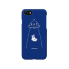 soratoのUFOにつれてかれるうさぎ/青 Smartphone Case