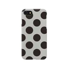 marque pageのgreige × black dot スマホケース