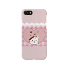 little lion house公式ショップ（大人のためのねこ）の大人のくすみピンクのスマホケース Smartphone Case