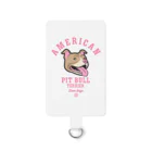 LONESOME TYPE ススのLove❤️Dogs（アメリカンピットブルテリア・赤鼻） Smartphone Strap