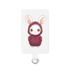 Vasetti_pressの赤パーカーを着ているうさぎちゃん Smartphone Strap