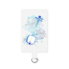 綾錦工房 りこりすの三味線 -雪月花-【月下美人】 Smartphone Strap