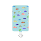 ハナのお店のカラフルな魚たち スマホストラップ