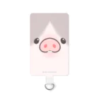 しらたまちゃんSHOPu〜🐽のお顔ドアップ  Smartphone Strap