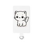 cat-houseのぽふぽふネコちゃん Smartphone Strap