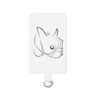 ボストンテリアのぷーのボストンテリアのぷー Smartphone Strap