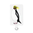 LalaHangeulの　風に吹かれるイワトビペンギンさん(文字無しバージョン Smartphone Strap