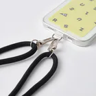 ハナイとトンの猫が目の前を横切った（黒猫） Smartphone Strap